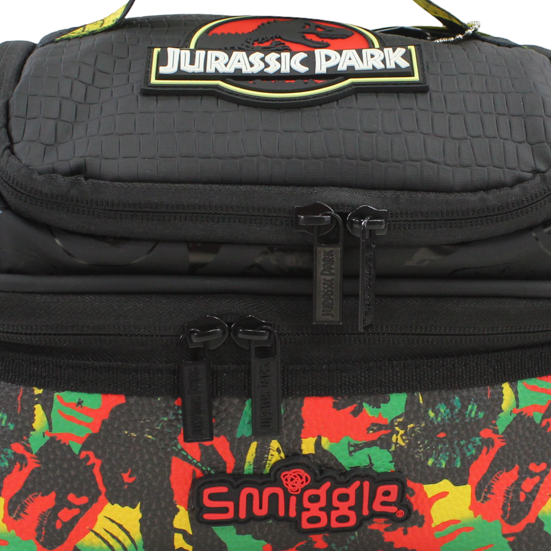 Smiggle Lunch Bag Jurassic Park Design – Black