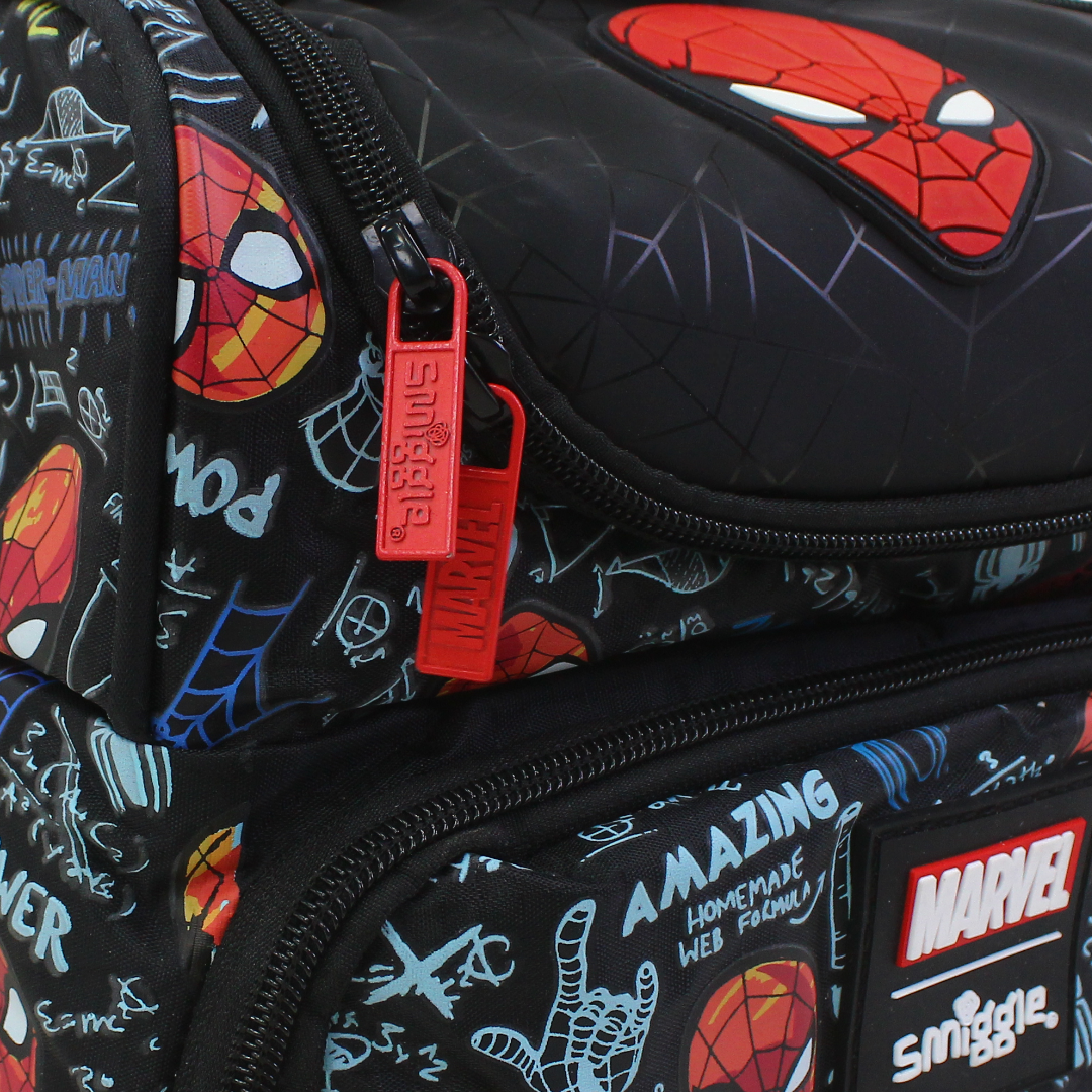 Smiggle Lunch Bag Spider-Man Design – Black