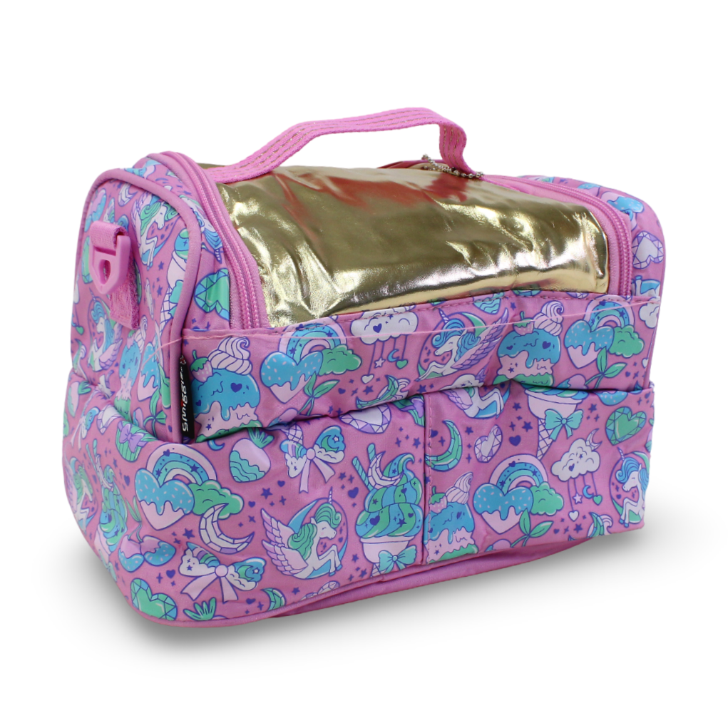Smiggle Lunch Bag Unicorn Design – Pink & Gold