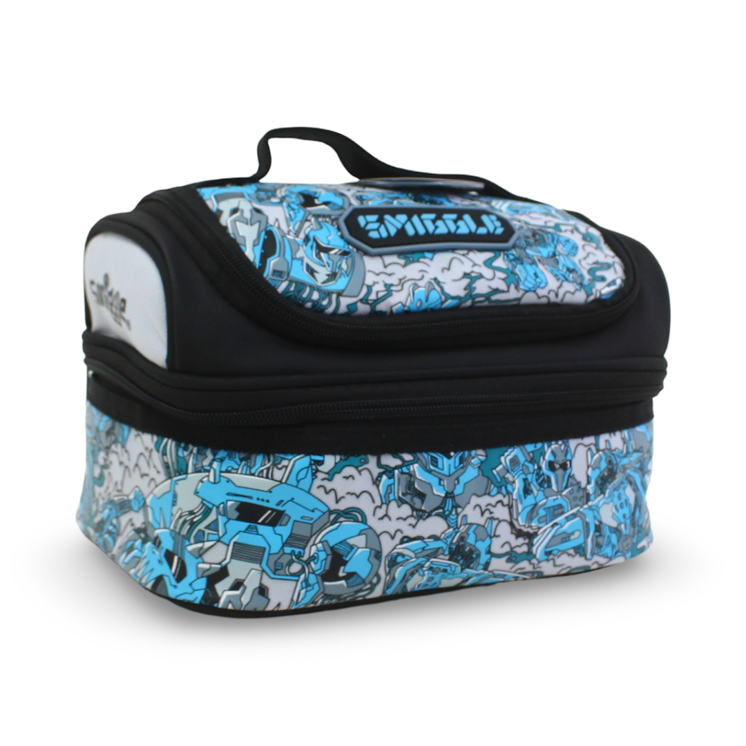 Smiggle Lunch Bag Transformers Design – Grey & Baby Blue