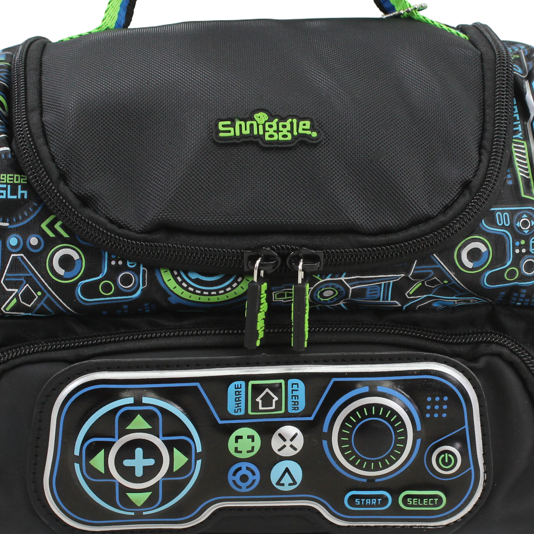 Smiggle Lunch Bag Gaming Design – Black