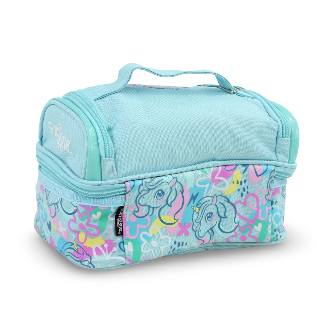 Smiggle Lunch Bag Unicorn Design – Aqua