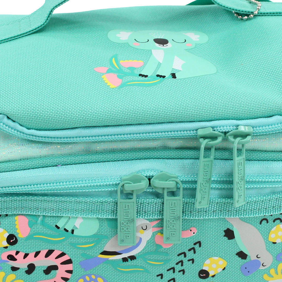 Smiggle Lunch Bag Birds and Animals Potter Design – Mint