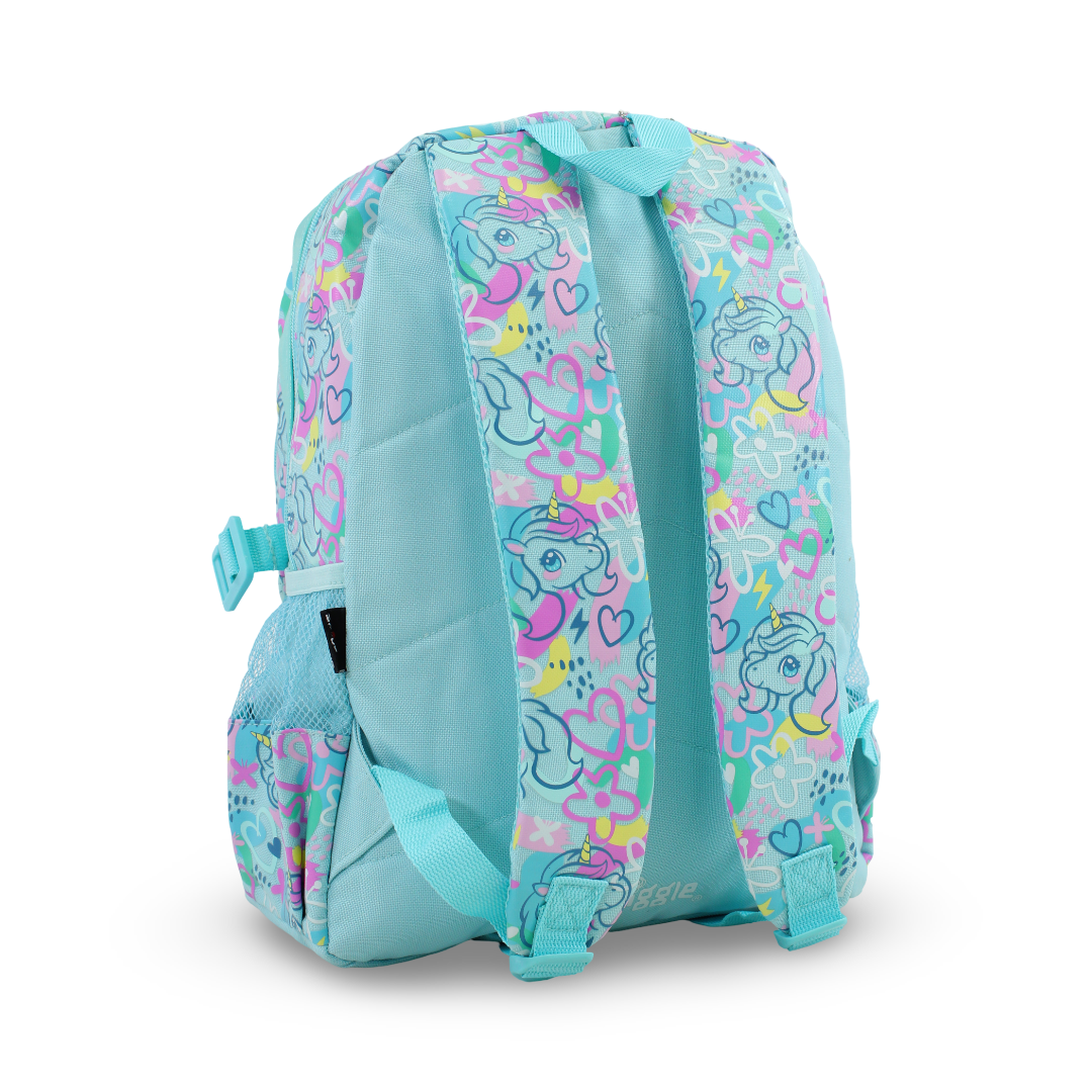 Golden Bag Backpack Unicorn Design 17 Inches – Aqua