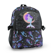 Golden Bag Backpack Mermaid Design 17 Inches – Purple & Black