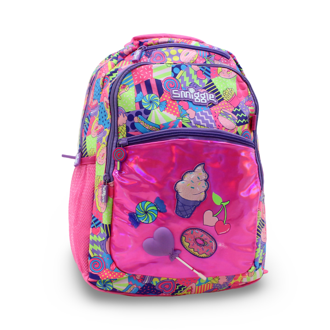 Golden Bag Backpack Sweet Design 17 Inches – Fuchsia