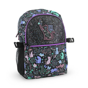 Golden Bag Backpack Cats Design 17 Inches – Black