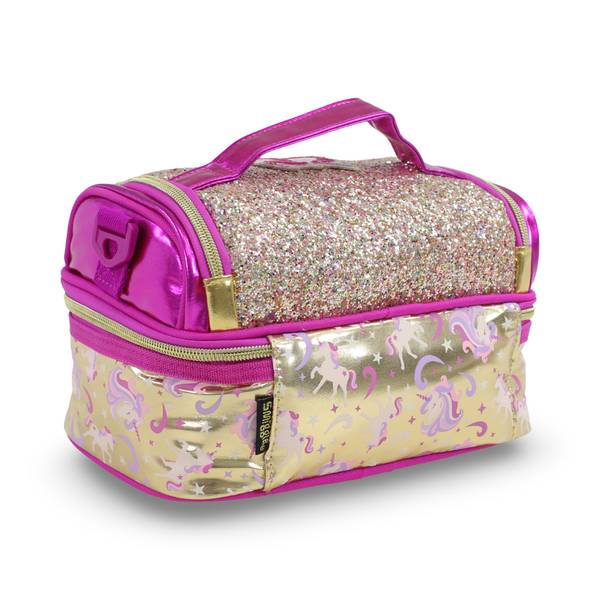 Golden Bag Lunch Bag Unicorn Design – Fuchsia & Gold