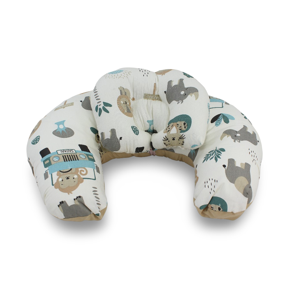 Nursing Pillow – Cafe with Animals Print
