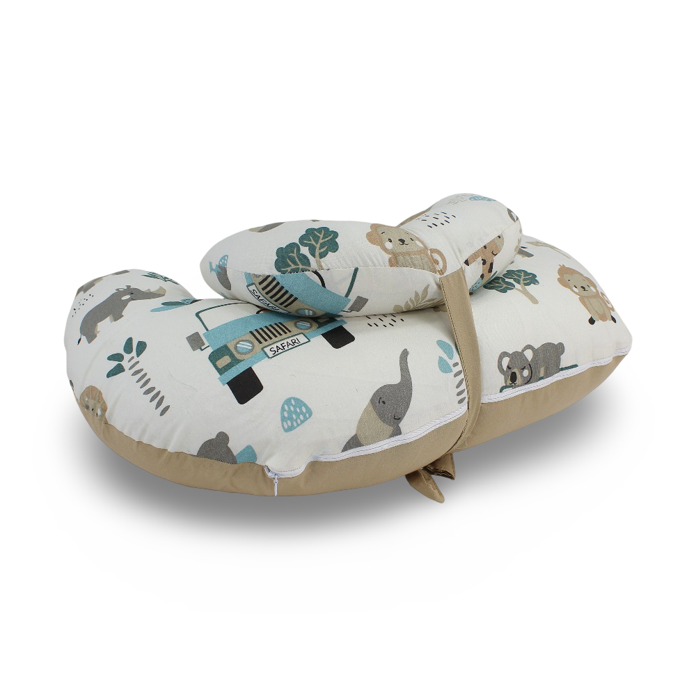 Nursing Pillow – Cafe with Animals Print