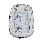 Baby Nest – Turquoise with Seabed Print