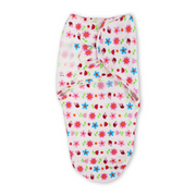 Kolaco Cotton Baby Swaddle – Off-White Floral Design