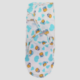 Cotton Baby Swaddle – Off-White Cow Heads Print