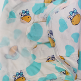 Cotton Baby Swaddle – Off-White Cow Heads Print