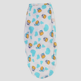 Cotton Baby Swaddle – Off-White Cow Heads Print