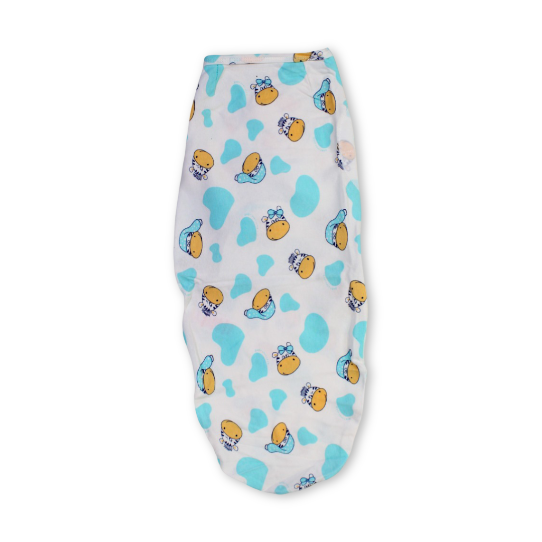 Kolaco Cotton Baby Swaddle – Off-White Cow Heads Print