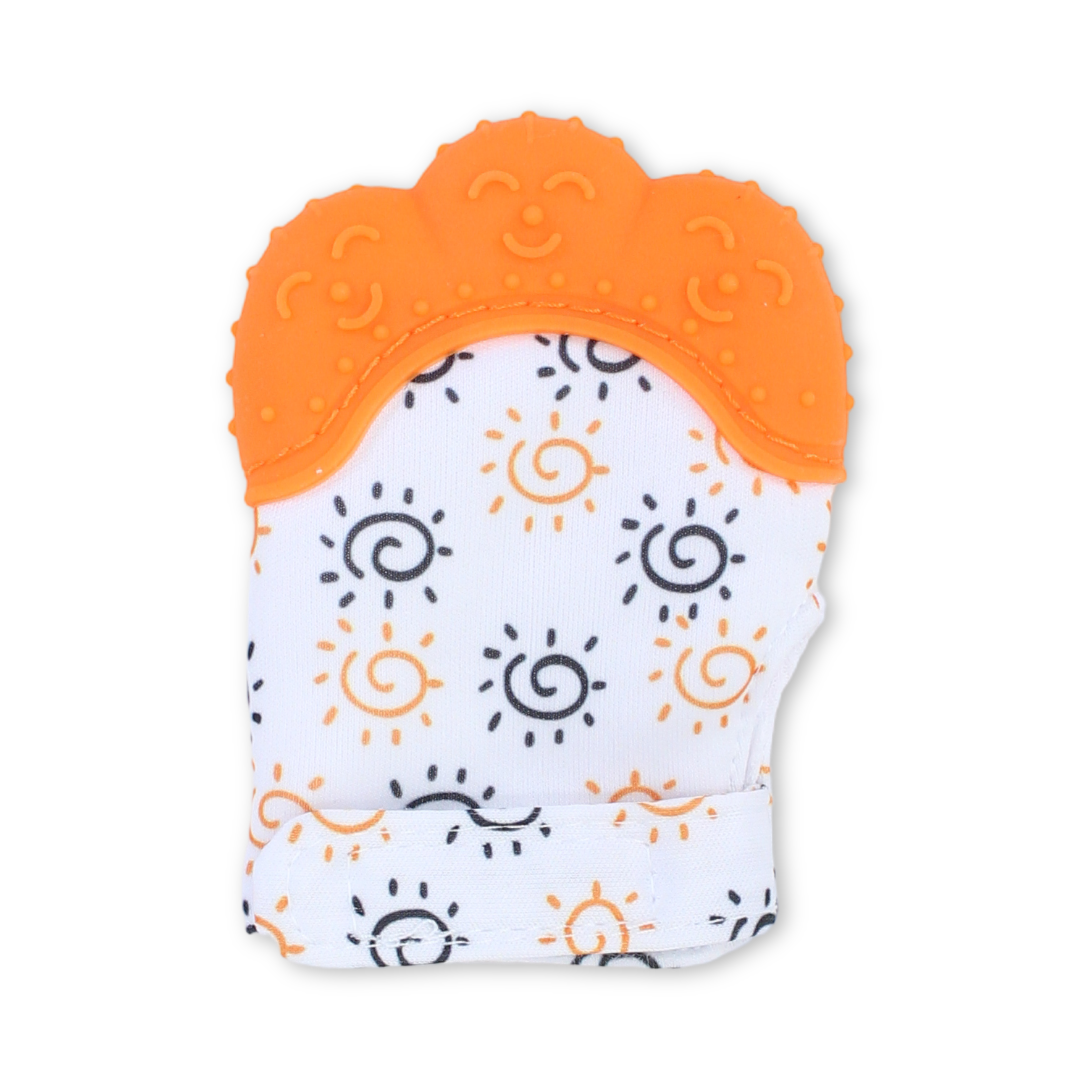 Silicone Baby Teether Pacifier Glove – Orange