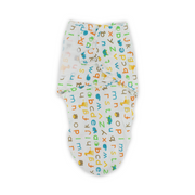 Kolaco Swaddle Wrap – Off-White with Alphabet and Animals Print