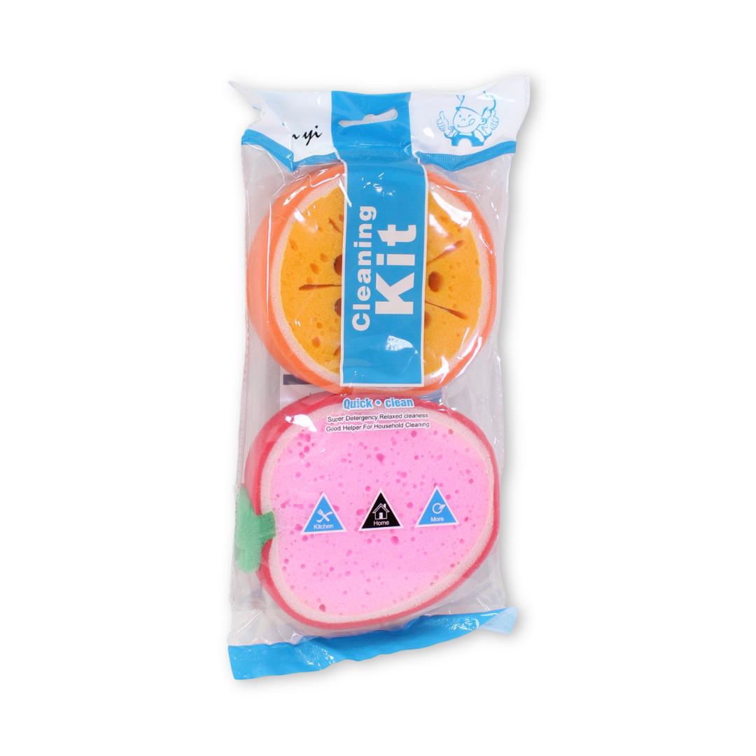 Fruit-Shaped Bath Sponges – Pack Of 2