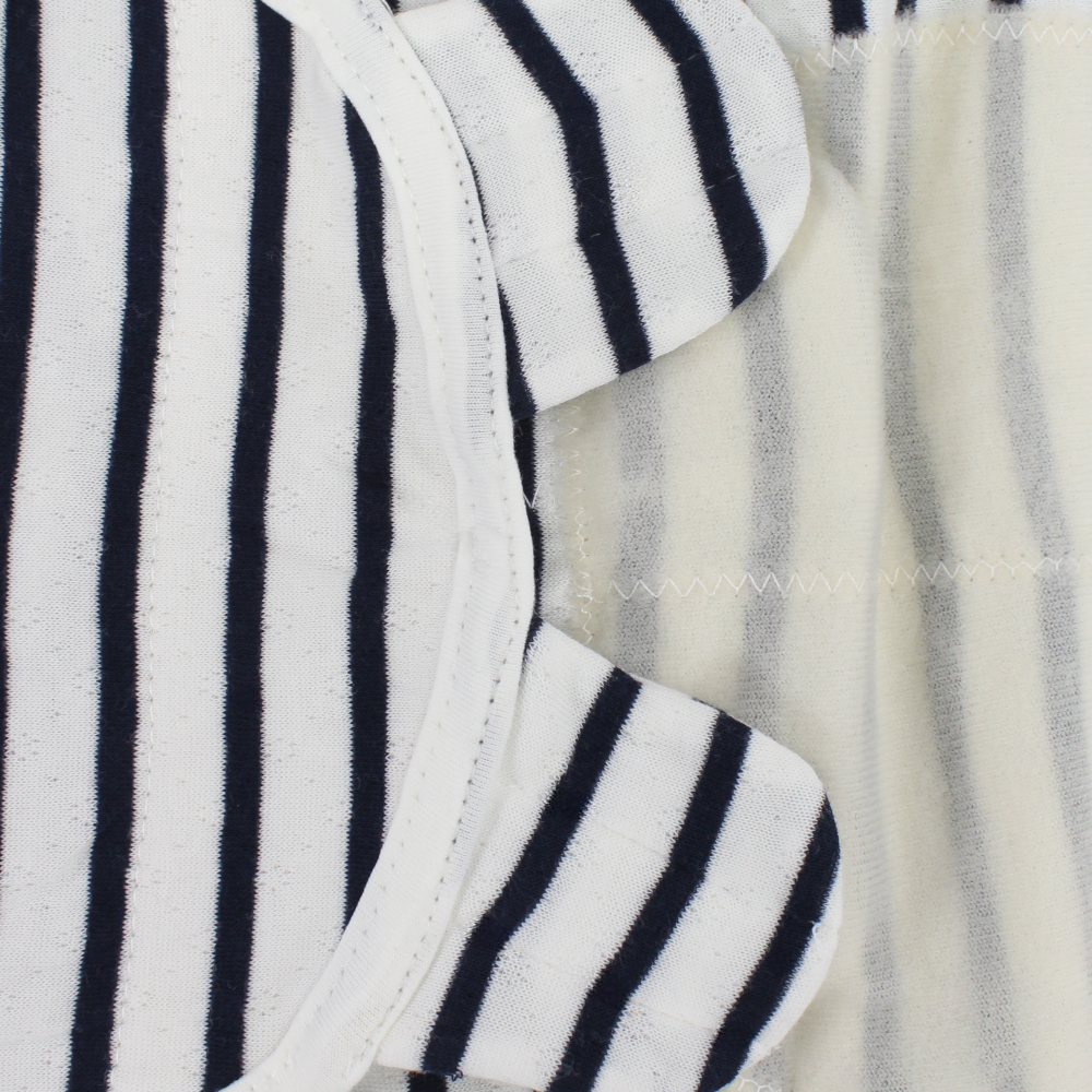 Unisex Baby Swaddle – Black Striped