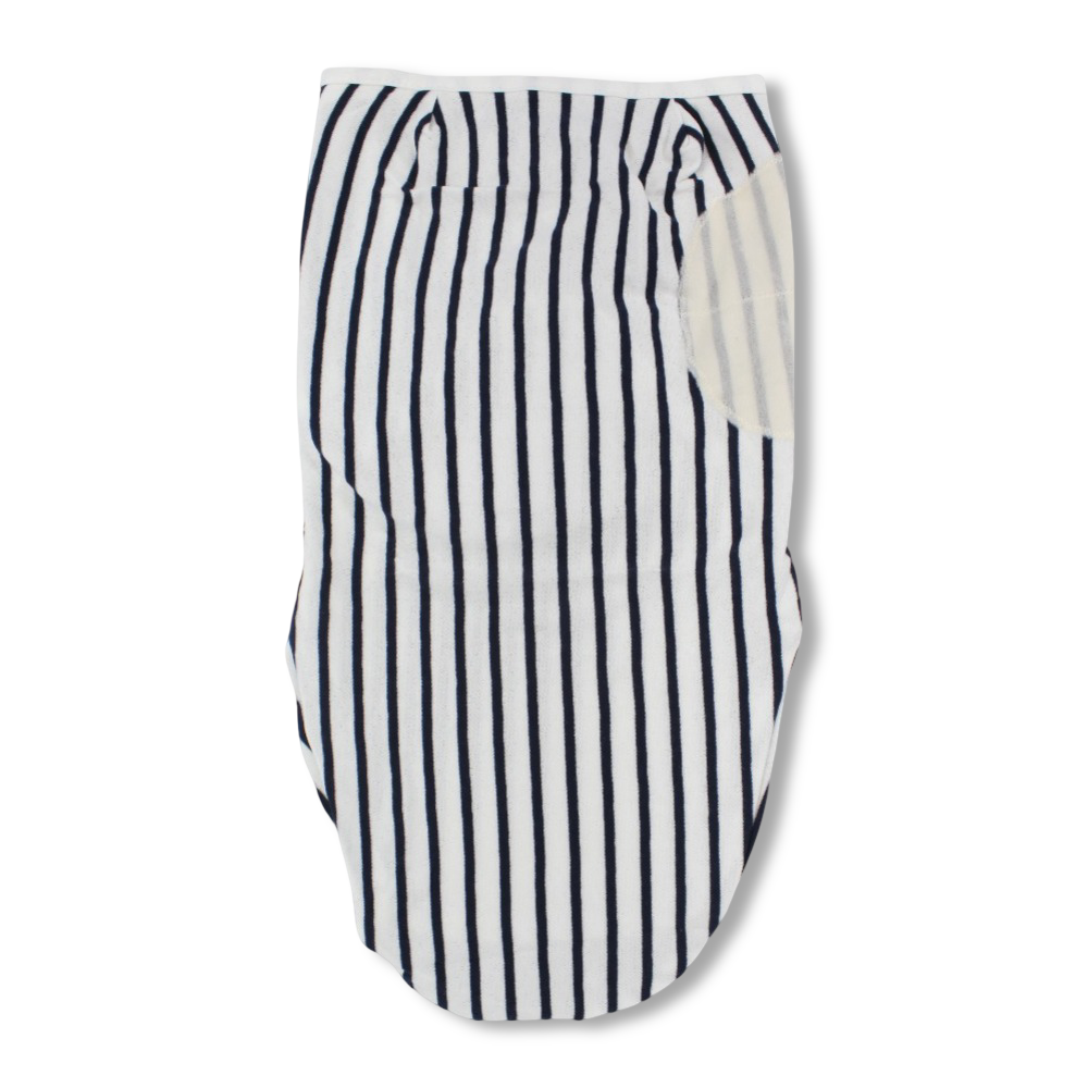 Unisex Baby Swaddle – Black Striped