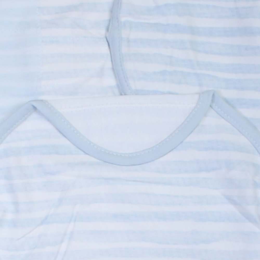 Unisex Baby Swaddle – Striped Baby Blue