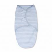 Unisex Baby Swaddle – Striped Baby Blue