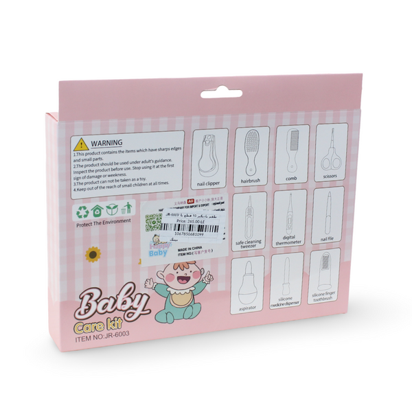 Baby Healthcare Kit 10 Pcs – Pink