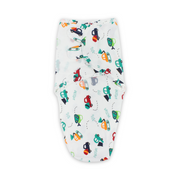 Cotton Baby Swaddle – Off-White with Equipment Print
