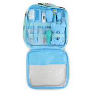 10-piece Pedicure Set with Thermometer - Light Blue