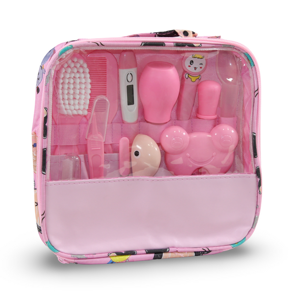 Newborn Baby Health Care and Grooming Kit 10 Pcs – Pink