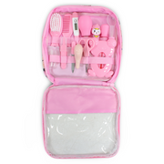 10-Piece Pedicure Set with Thermometer - Pink
