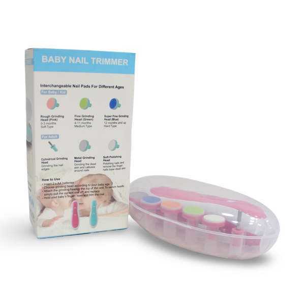 Baby Electric Nail Trimmer Safe & Gentle Nail Care – Pink