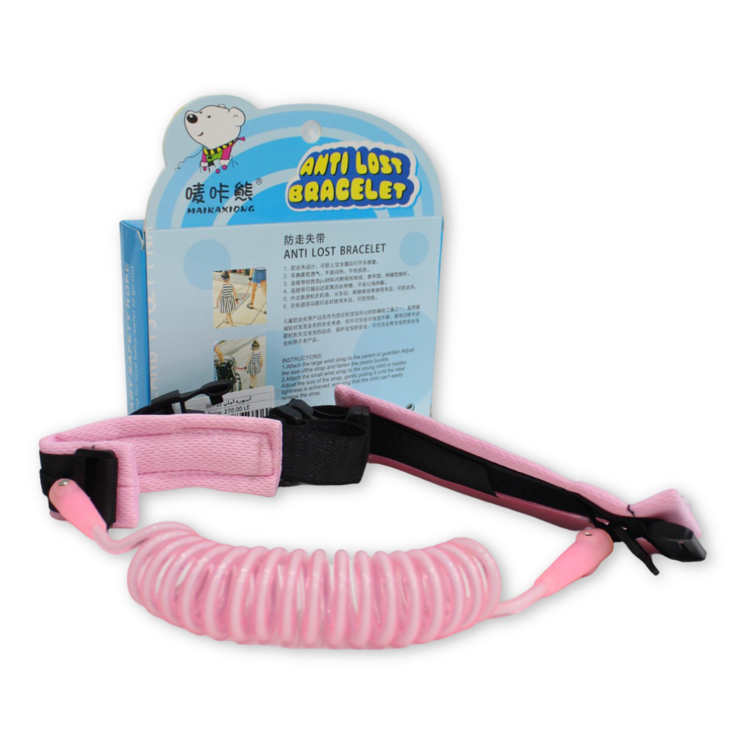 Child Safety Harness Wrist Belt 1.5m Anti-Lost Bracelet – Pink