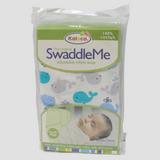 Unisex Kolaco Cotton Baby Swaddle (Whales)