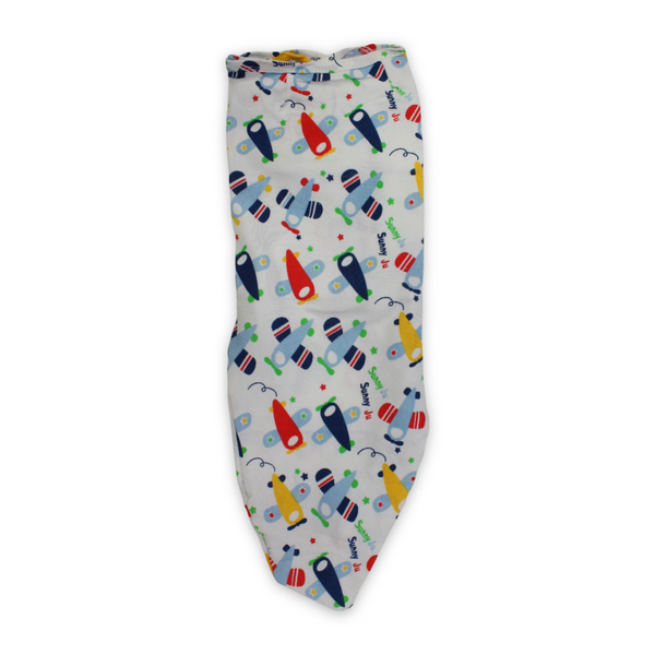 Kolaco Cotton Baby Swaddle Me (Airplanes)