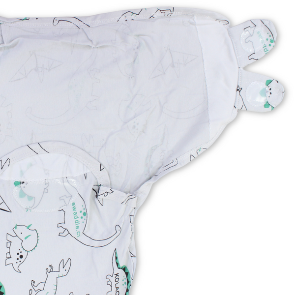Kolaco Swaddle Wrap – Off-White with Dino Print