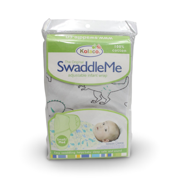 Kolaco Swaddle Wrap – Off-White with Dino Print