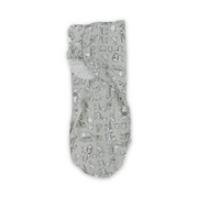 Kolaco Cotton Baby Swaddle – Grey with Animals Print