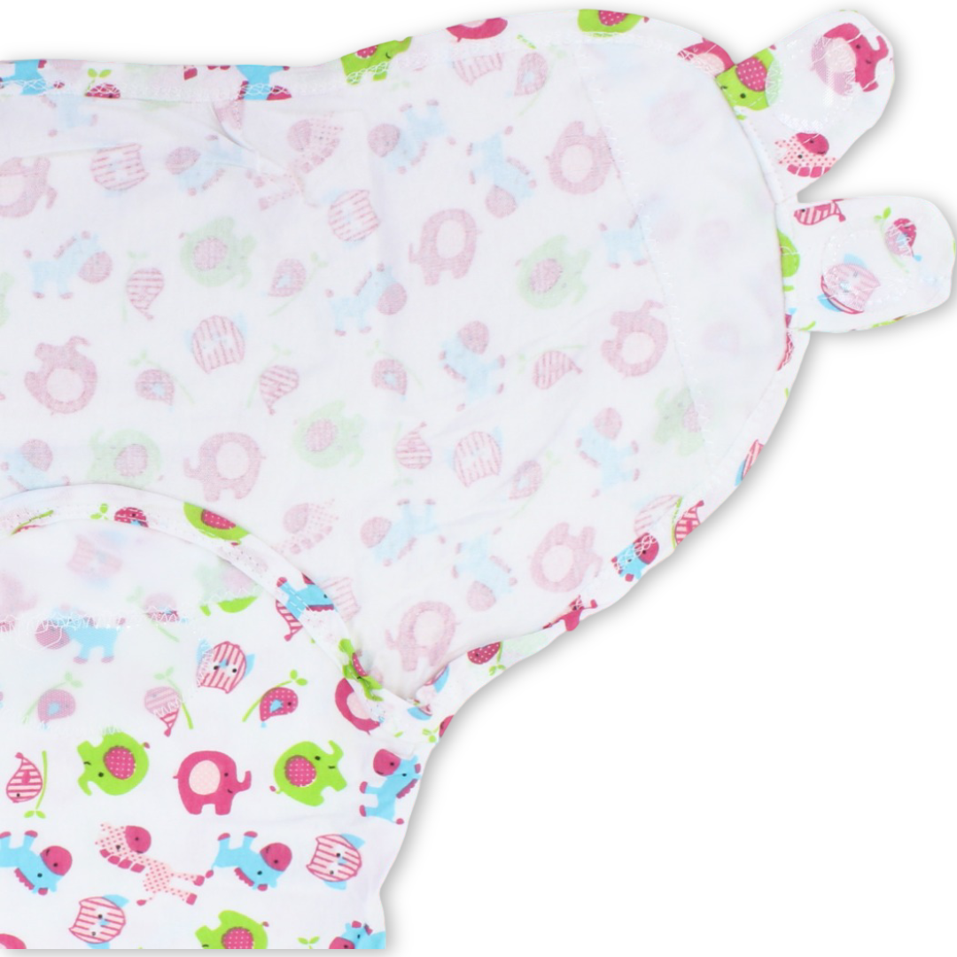 Kolaco Swaddle Wrap – Off-White with Animals Print