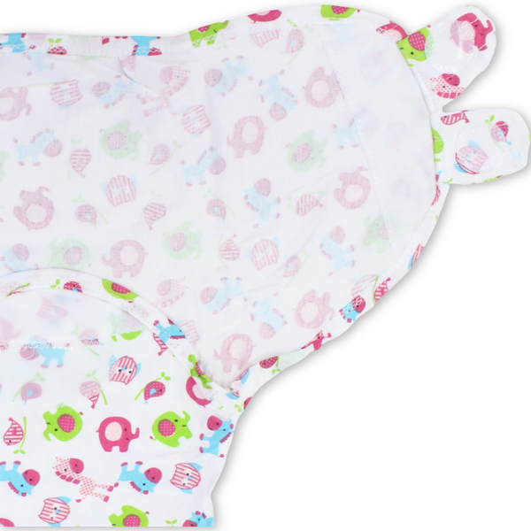 Kolaco Swaddle Wrap – Off-White with Animals Print