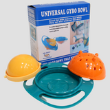 Universal Gyro Bowl – Spill-Proof Baby Dish (Orange)