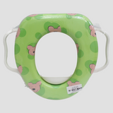 Cushioned Children’s Toilet Seat – Potty Training Toilet Seat with Handles (Puppy Faces)