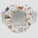 Cushioned Children’s Toilet Seat – Potty Training Toilet Seat with Handles (Animals)