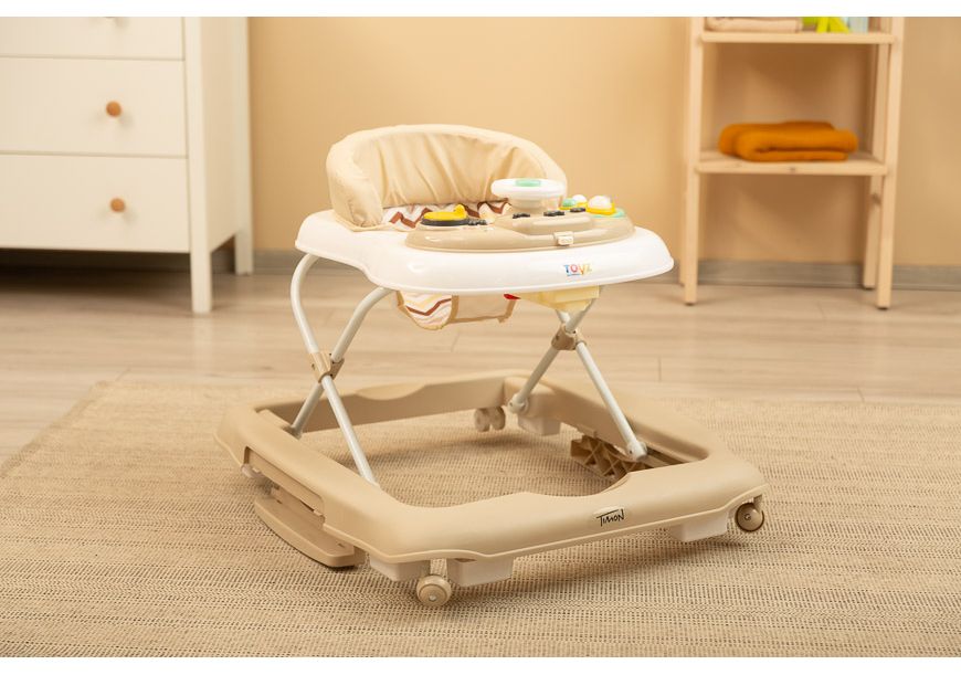Caretero Toyz 2-in-1 Walker – Timon Beige: First Steps with Safety and Fun