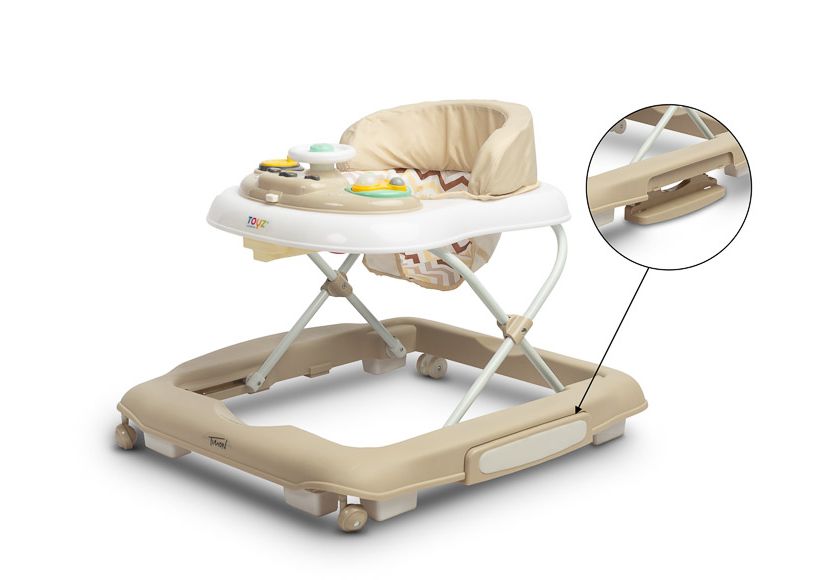 Caretero Toyz 2-in-1 Walker – Timon Beige: First Steps with Safety and Fun