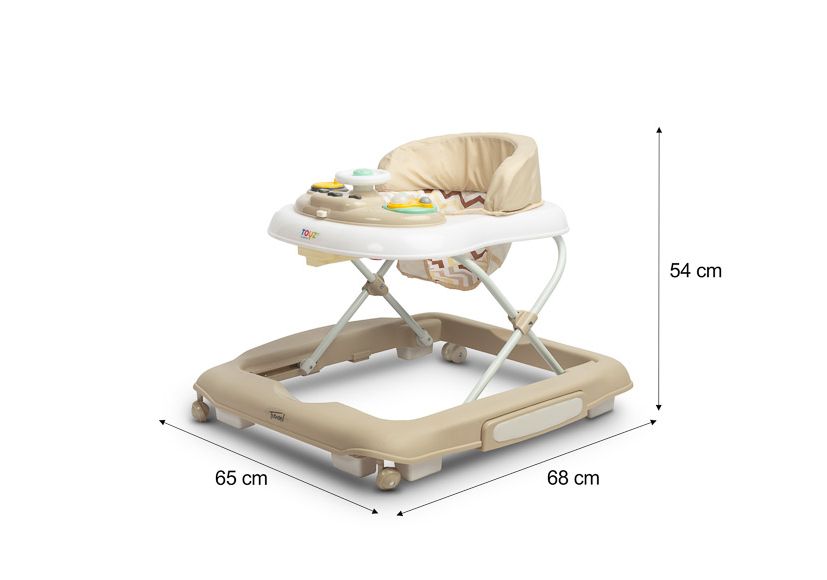 Caretero Toyz 2-in-1 Walker – Timon Beige: First Steps with Safety and Fun