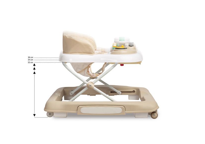 Caretero Toyz 2-in-1 Walker – Timon Beige: First Steps with Safety and Fun
