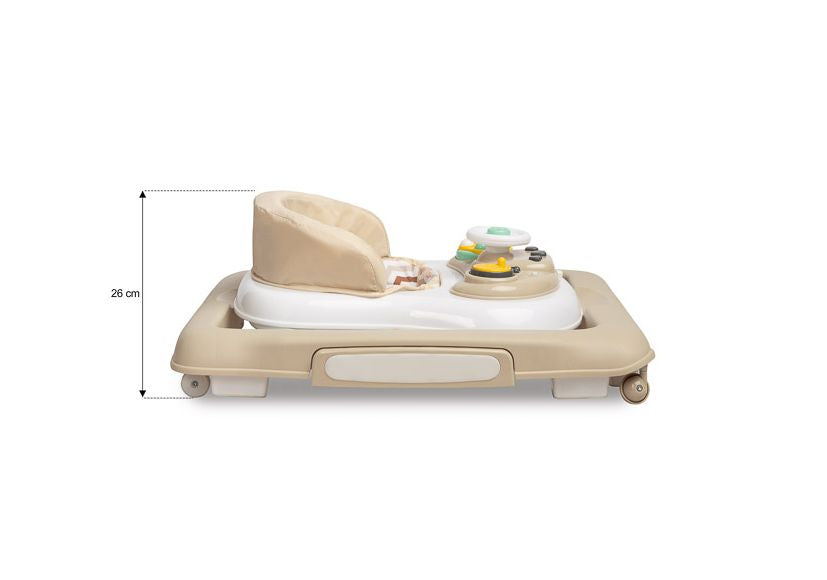 Caretero Toyz 2-in-1 Walker – Timon Beige: First Steps with Safety and Fun