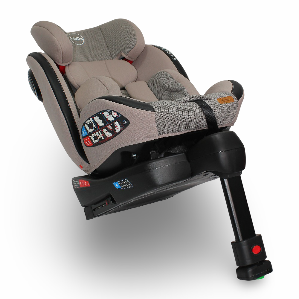 Kidilo Isofix 360° All-Stage Car Seat - Light Brown